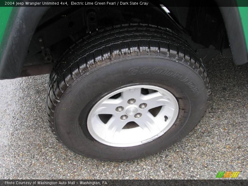 Electric Lime Green Pearl / Dark Slate Gray 2004 Jeep Wrangler Unlimited 4x4
