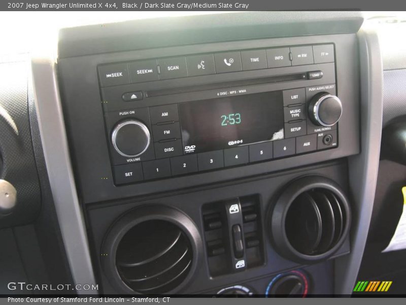Black / Dark Slate Gray/Medium Slate Gray 2007 Jeep Wrangler Unlimited X 4x4