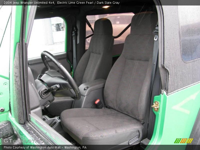 Electric Lime Green Pearl / Dark Slate Gray 2004 Jeep Wrangler Unlimited 4x4