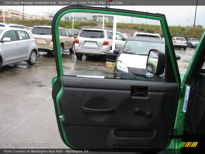Electric Lime Green Pearl / Dark Slate Gray 2004 Jeep Wrangler Unlimited 4x4