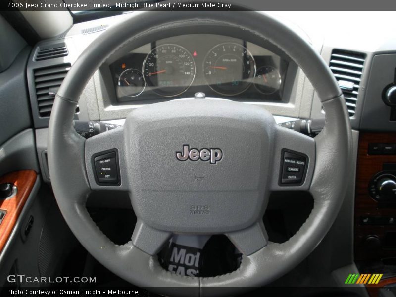 Midnight Blue Pearl / Medium Slate Gray 2006 Jeep Grand Cherokee Limited