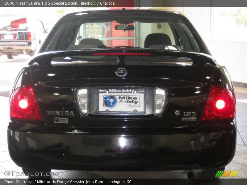 Blackout / Charcoal 2006 Nissan Sentra 1.8 S Special Edition