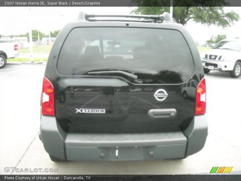 Super Black / Desert/Graphite 2007 Nissan Xterra SE