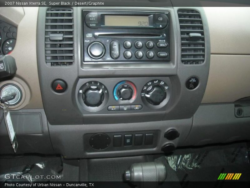 Super Black / Desert/Graphite 2007 Nissan Xterra SE