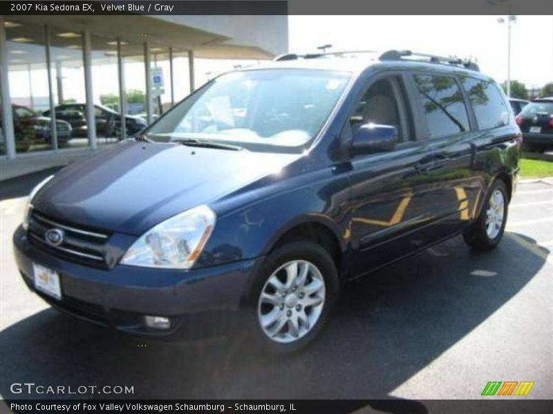 Velvet Blue / Gray 2007 Kia Sedona EX