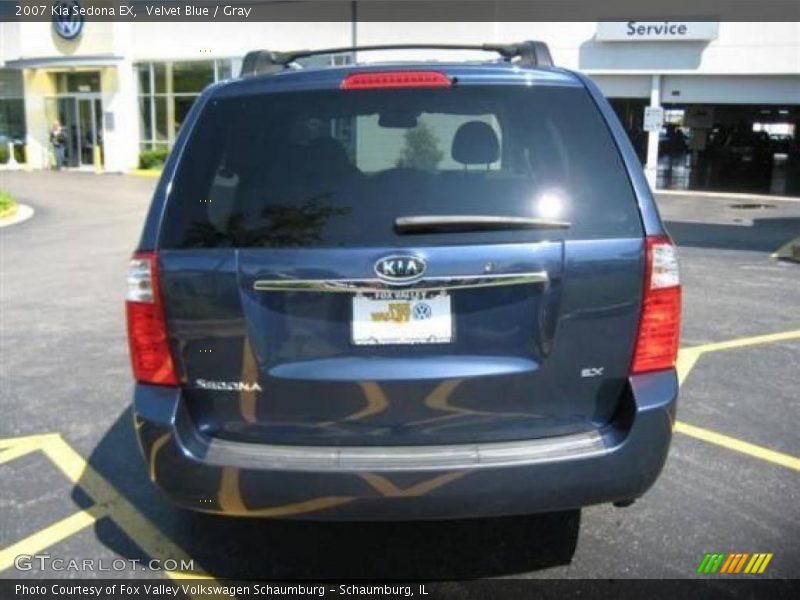 Velvet Blue / Gray 2007 Kia Sedona EX