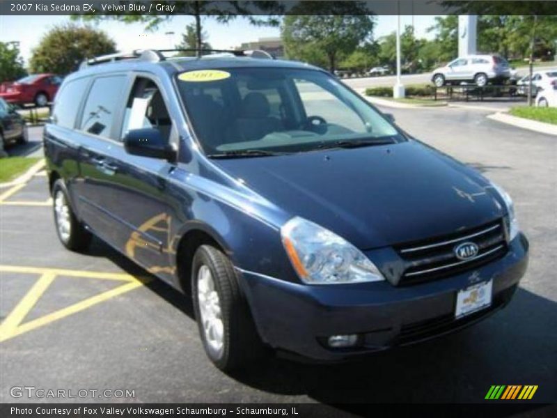 Velvet Blue / Gray 2007 Kia Sedona EX