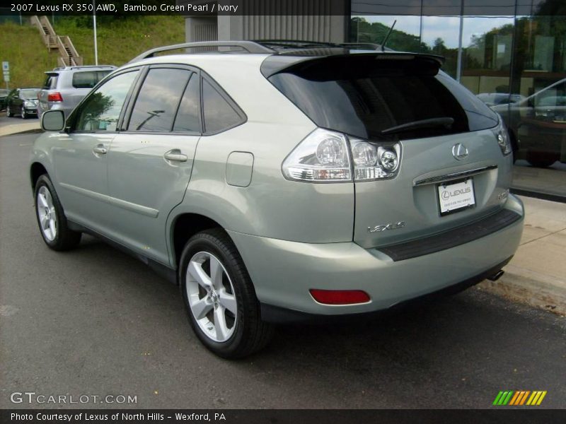 Bamboo Green Pearl / Ivory 2007 Lexus RX 350 AWD