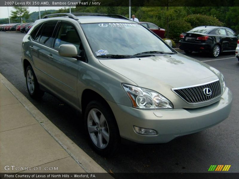 Bamboo Green Pearl / Ivory 2007 Lexus RX 350 AWD