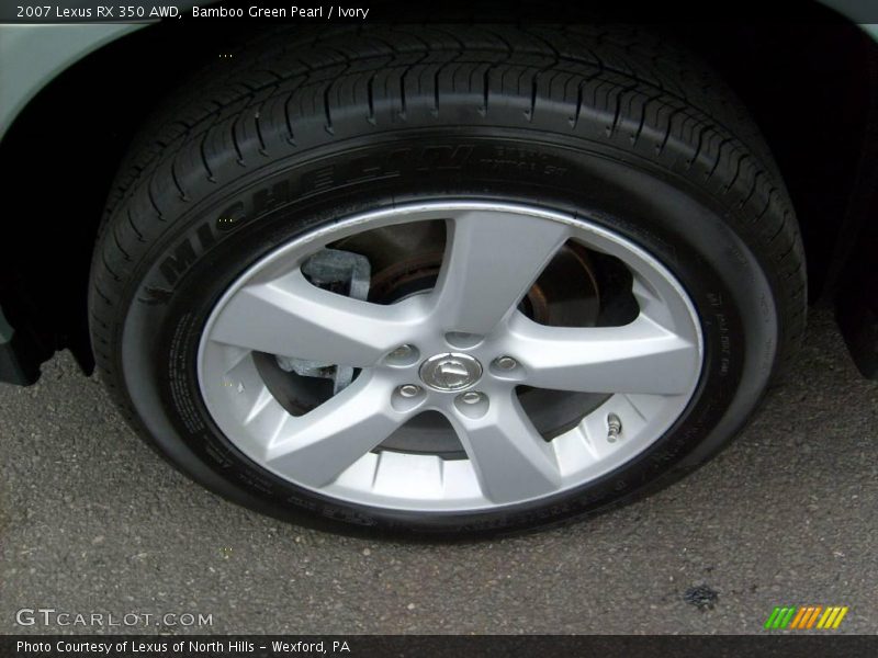 Bamboo Green Pearl / Ivory 2007 Lexus RX 350 AWD