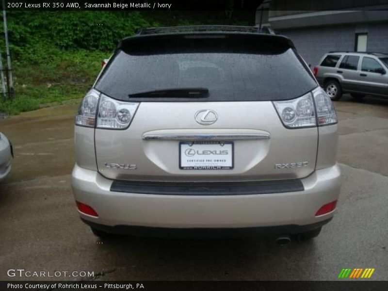 Savannah Beige Metallic / Ivory 2007 Lexus RX 350 AWD