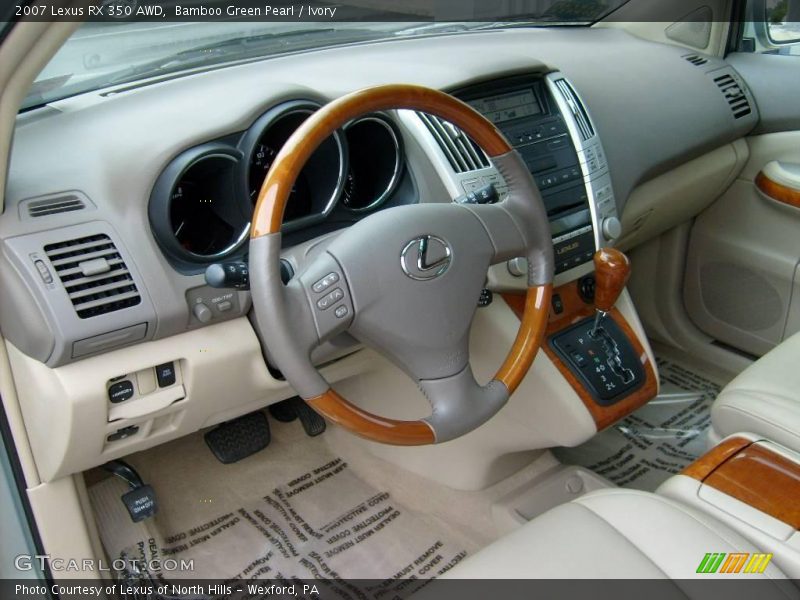 Bamboo Green Pearl / Ivory 2007 Lexus RX 350 AWD