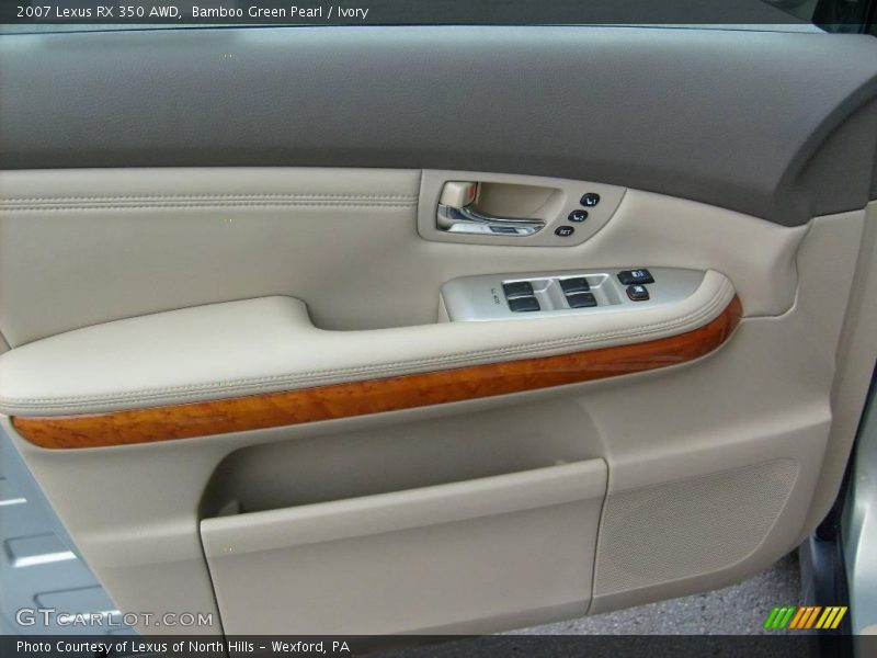 Bamboo Green Pearl / Ivory 2007 Lexus RX 350 AWD