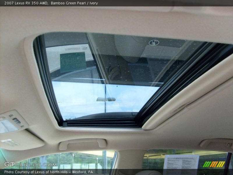 Bamboo Green Pearl / Ivory 2007 Lexus RX 350 AWD