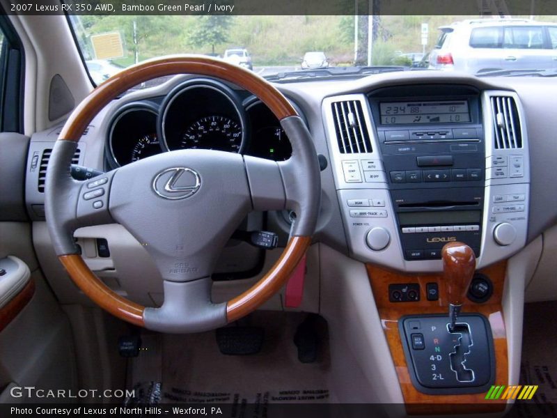 Bamboo Green Pearl / Ivory 2007 Lexus RX 350 AWD