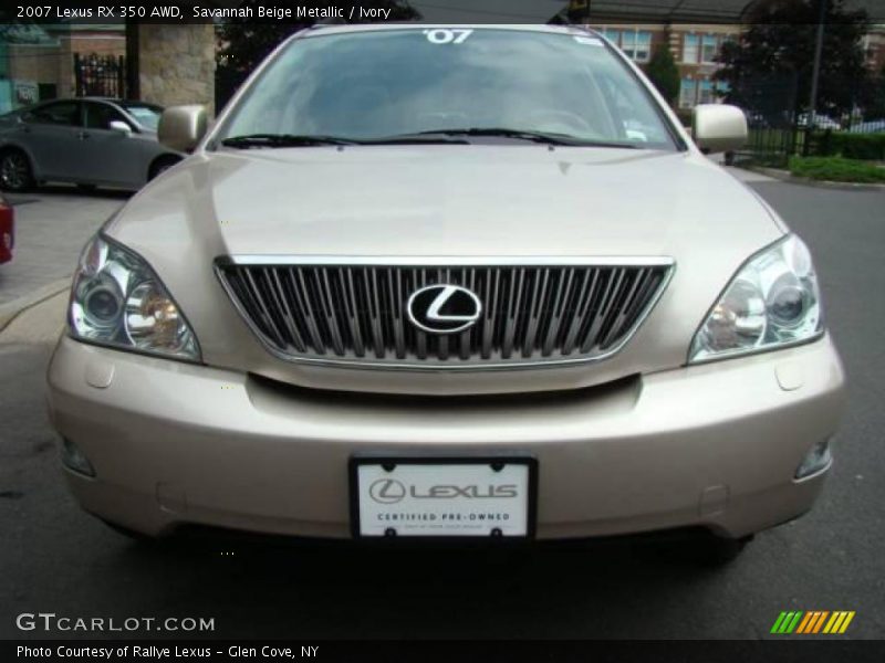 Savannah Beige Metallic / Ivory 2007 Lexus RX 350 AWD