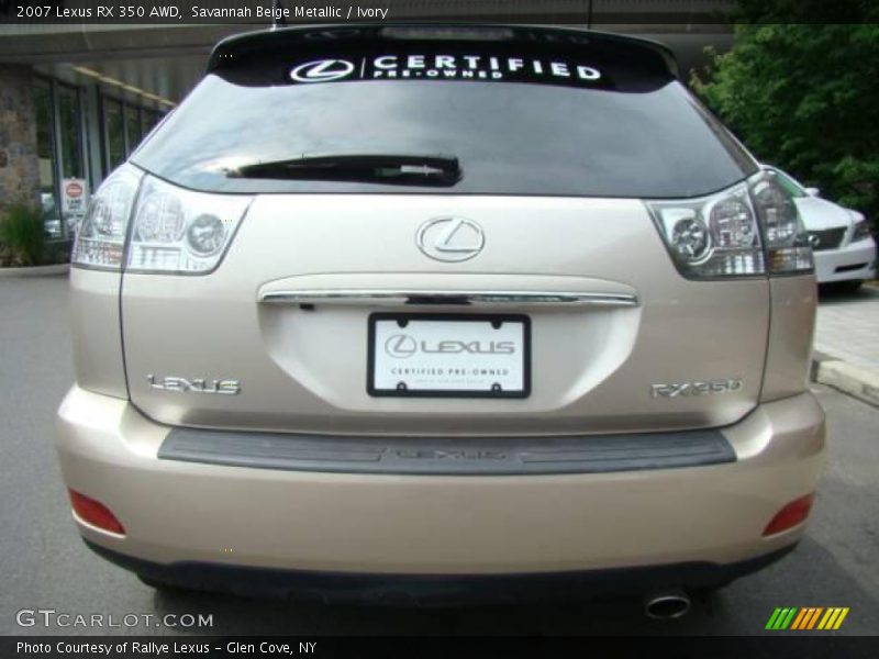 Savannah Beige Metallic / Ivory 2007 Lexus RX 350 AWD