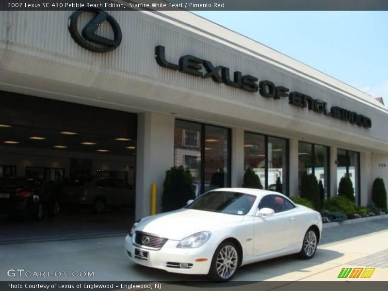 Starfire White Pearl / Pimento Red 2007 Lexus SC 430 Pebble Beach Edition