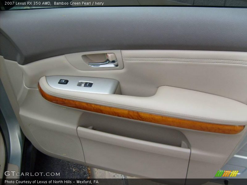 Bamboo Green Pearl / Ivory 2007 Lexus RX 350 AWD