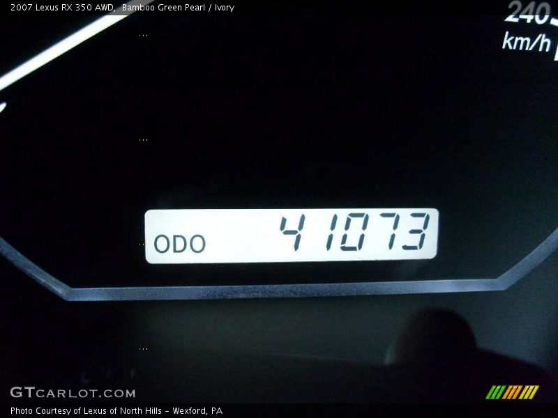 Bamboo Green Pearl / Ivory 2007 Lexus RX 350 AWD