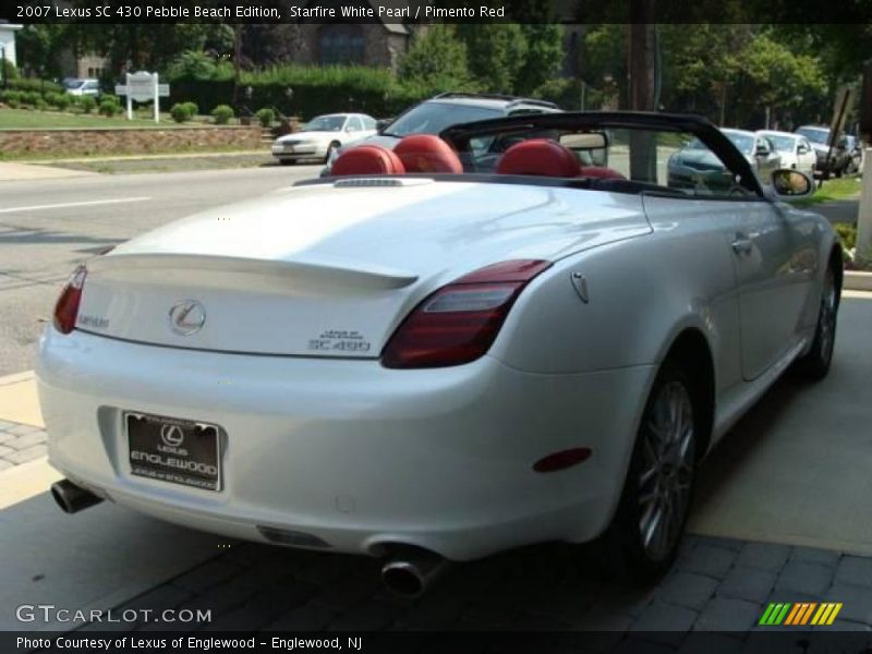 Starfire White Pearl / Pimento Red 2007 Lexus SC 430 Pebble Beach Edition