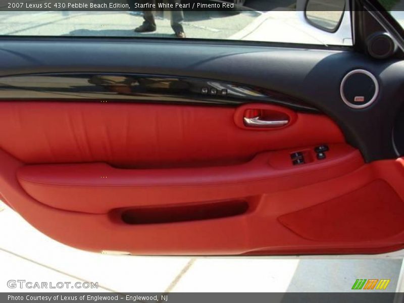 Starfire White Pearl / Pimento Red 2007 Lexus SC 430 Pebble Beach Edition