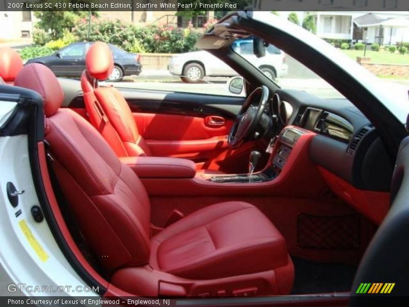 Starfire White Pearl / Pimento Red 2007 Lexus SC 430 Pebble Beach Edition
