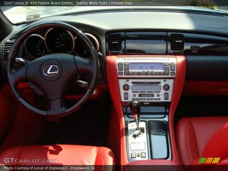 Starfire White Pearl / Pimento Red 2007 Lexus SC 430 Pebble Beach Edition