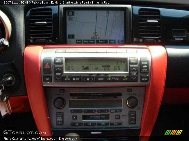 Starfire White Pearl / Pimento Red 2007 Lexus SC 430 Pebble Beach Edition