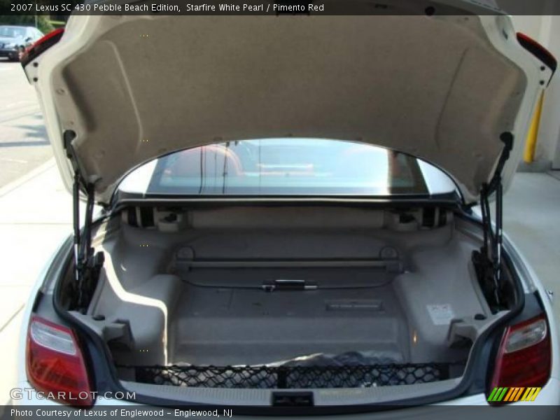 Starfire White Pearl / Pimento Red 2007 Lexus SC 430 Pebble Beach Edition