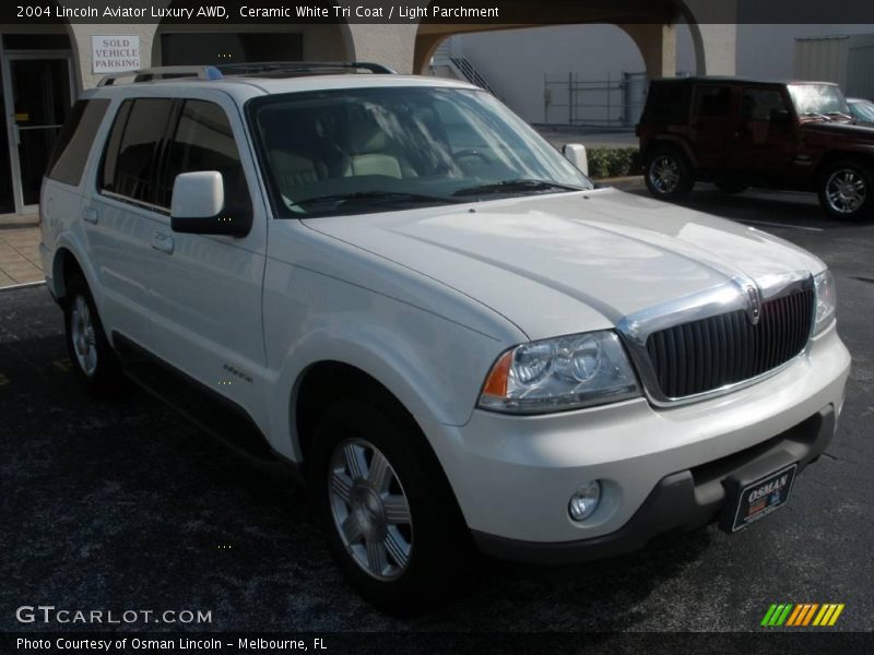 Ceramic White Tri Coat / Light Parchment 2004 Lincoln Aviator Luxury AWD