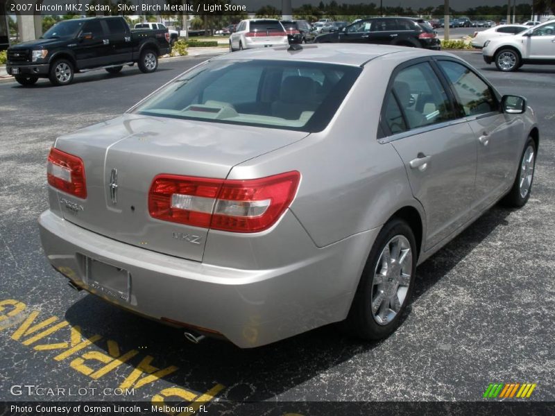 Silver Birch Metallic / Light Stone 2007 Lincoln MKZ Sedan