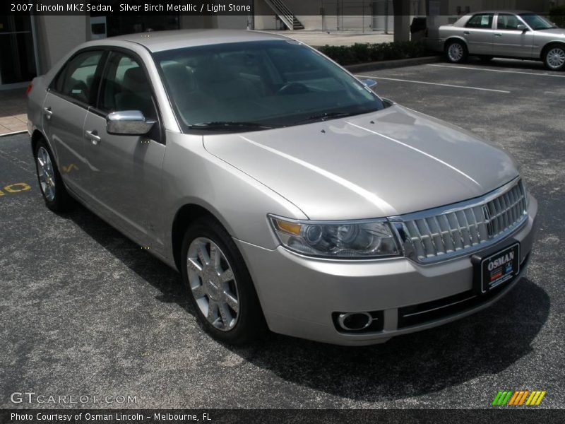 Silver Birch Metallic / Light Stone 2007 Lincoln MKZ Sedan