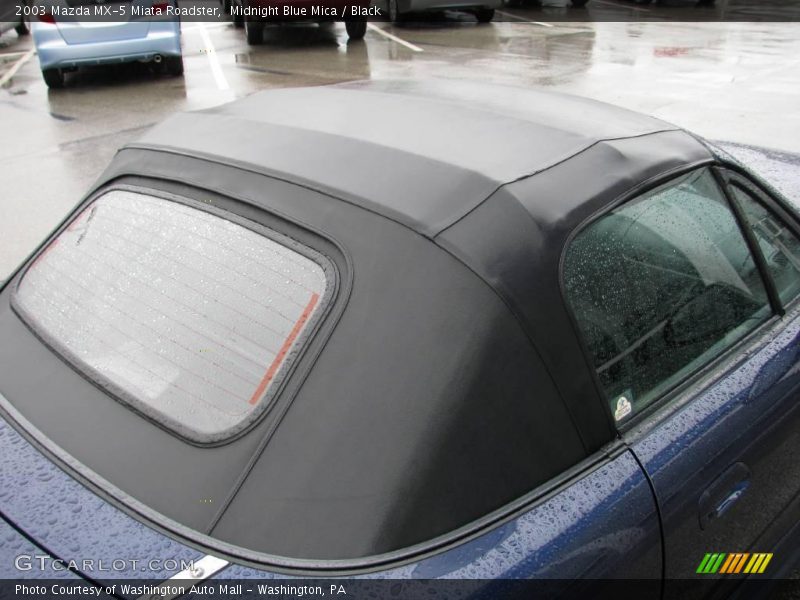 Midnight Blue Mica / Black 2003 Mazda MX-5 Miata Roadster