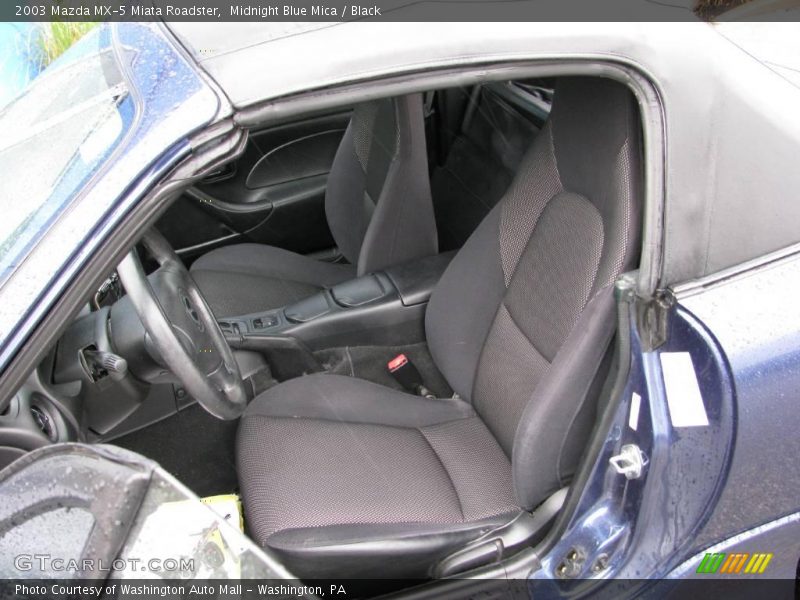 Midnight Blue Mica / Black 2003 Mazda MX-5 Miata Roadster