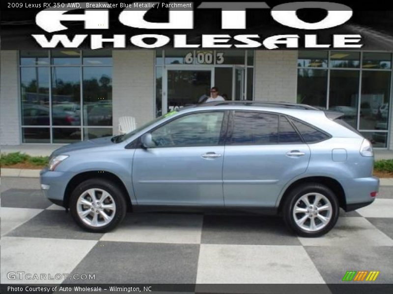 Breakwater Blue Metallic / Parchment 2009 Lexus RX 350 AWD