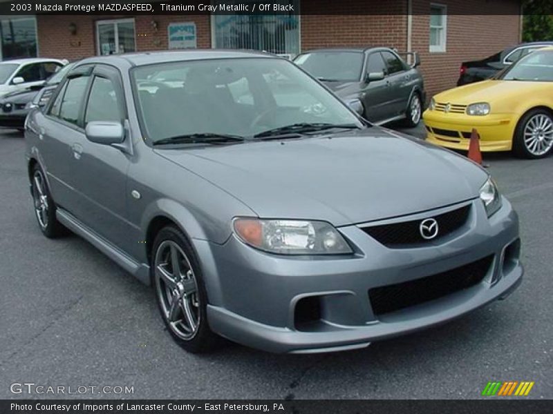 Titanium Gray Metallic / Off Black 2003 Mazda Protege MAZDASPEED