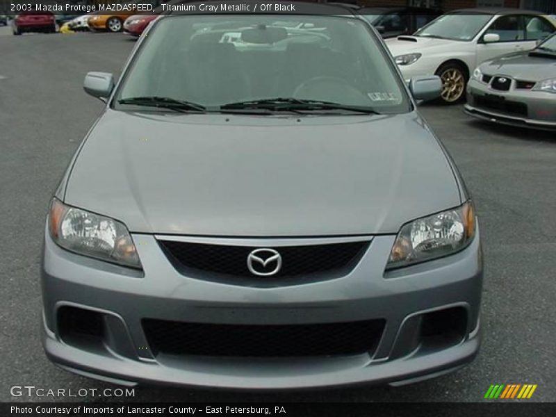 Titanium Gray Metallic / Off Black 2003 Mazda Protege MAZDASPEED