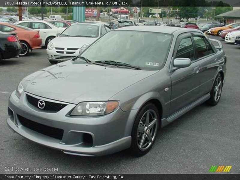 Titanium Gray Metallic / Off Black 2003 Mazda Protege MAZDASPEED