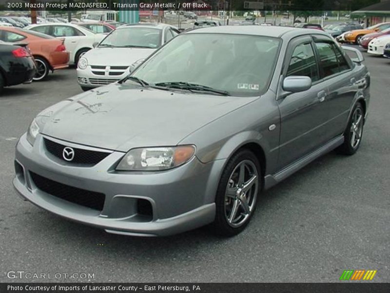 Titanium Gray Metallic / Off Black 2003 Mazda Protege MAZDASPEED