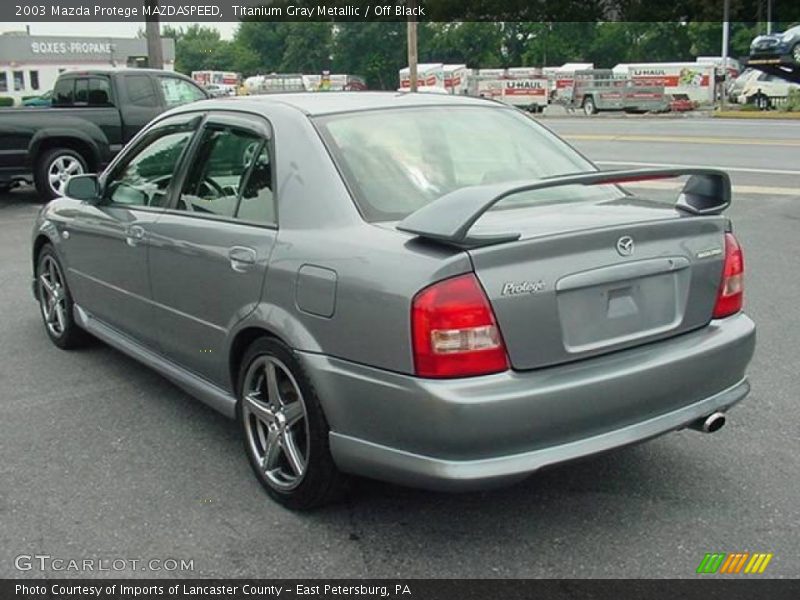 Titanium Gray Metallic / Off Black 2003 Mazda Protege MAZDASPEED