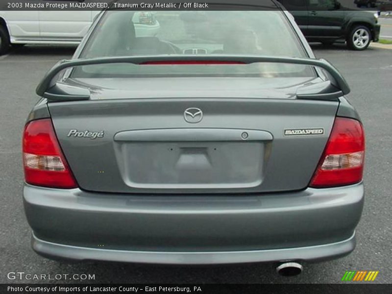 Titanium Gray Metallic / Off Black 2003 Mazda Protege MAZDASPEED