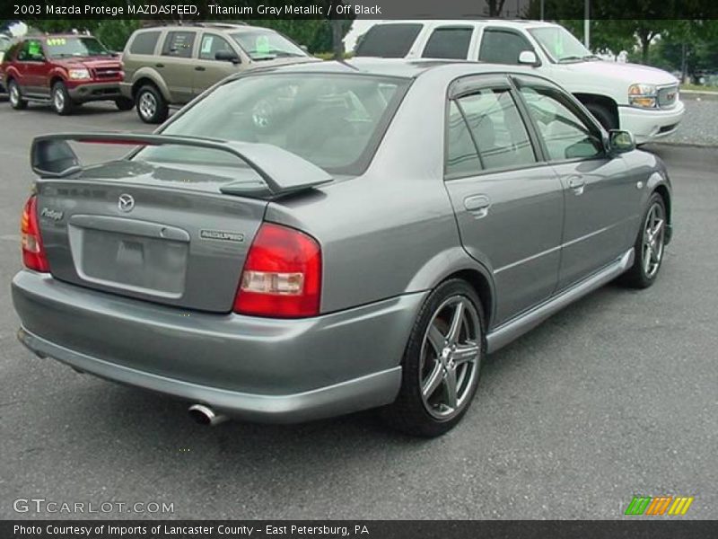Titanium Gray Metallic / Off Black 2003 Mazda Protege MAZDASPEED