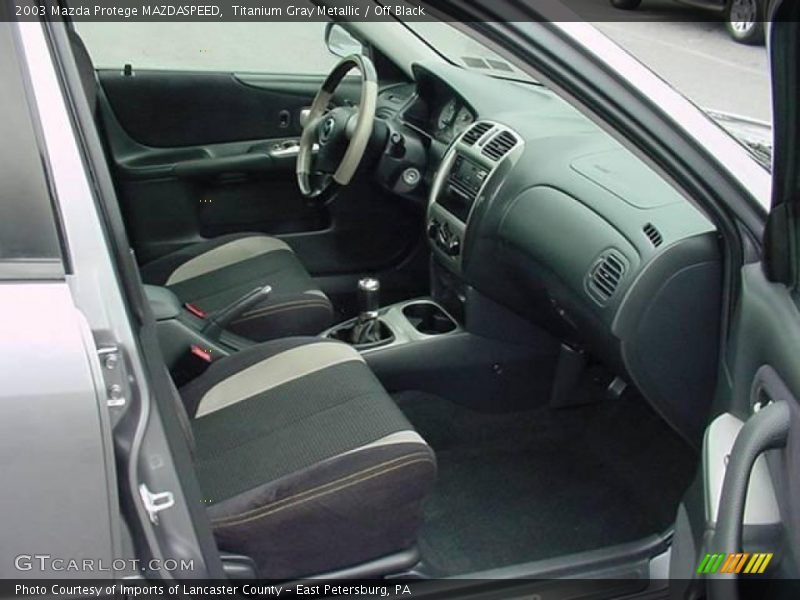 Titanium Gray Metallic / Off Black 2003 Mazda Protege MAZDASPEED