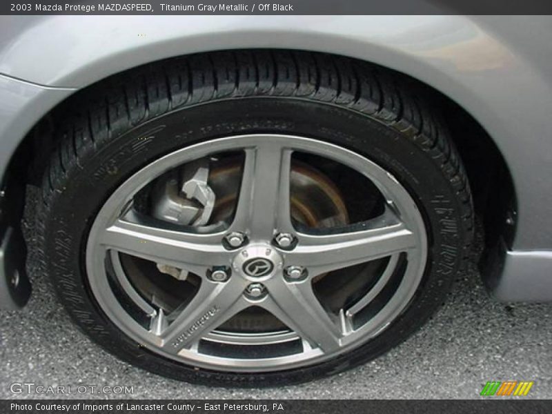 Titanium Gray Metallic / Off Black 2003 Mazda Protege MAZDASPEED