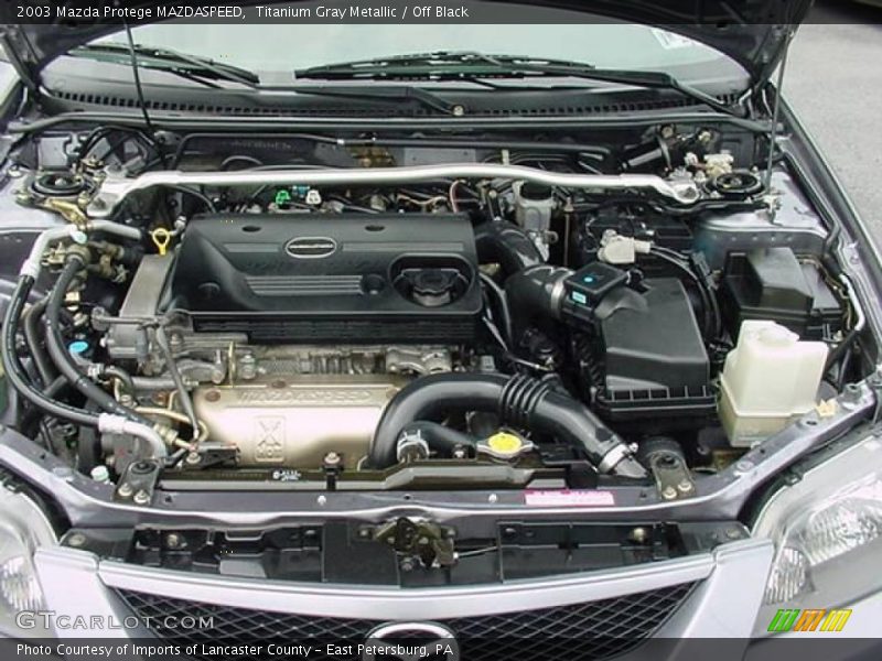 Titanium Gray Metallic / Off Black 2003 Mazda Protege MAZDASPEED