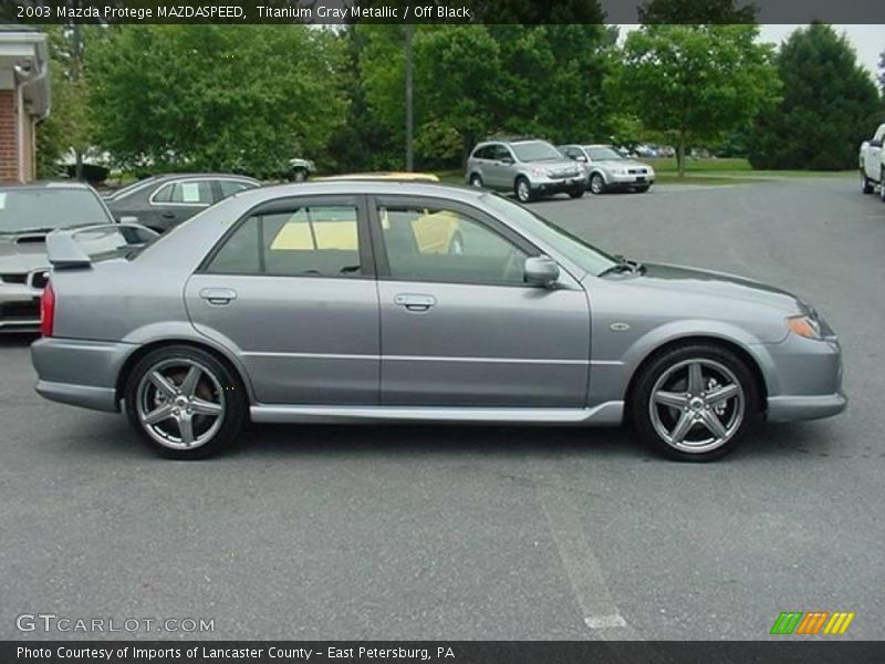 Titanium Gray Metallic / Off Black 2003 Mazda Protege MAZDASPEED