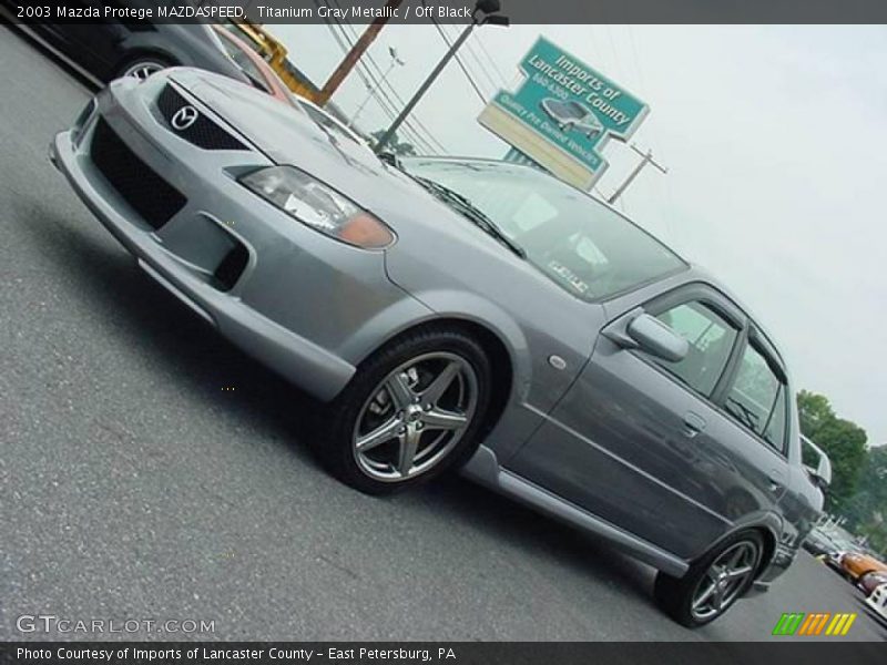 Titanium Gray Metallic / Off Black 2003 Mazda Protege MAZDASPEED