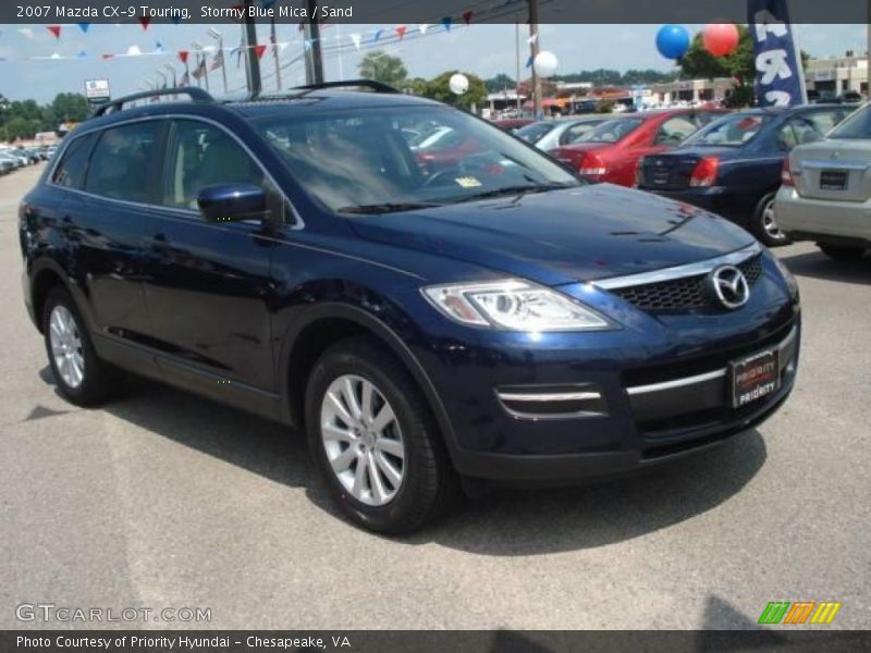 Stormy Blue Mica / Sand 2007 Mazda CX-9 Touring