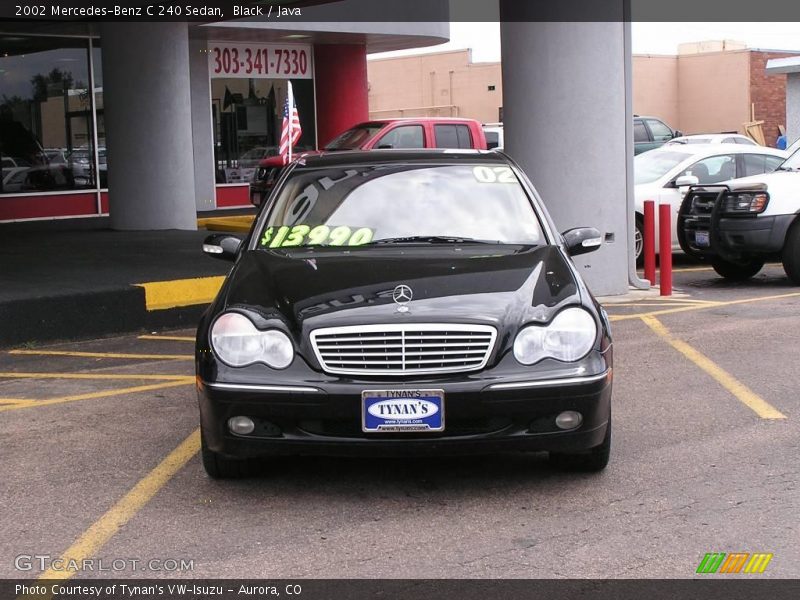 Black / Java 2002 Mercedes-Benz C 240 Sedan